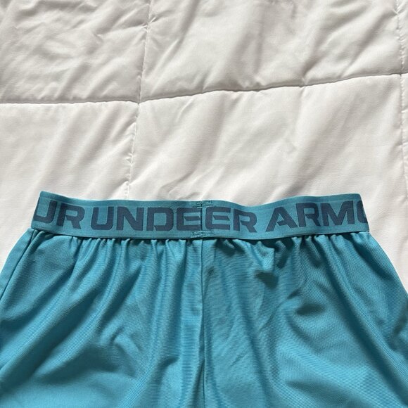 Under Armour Womens Size Medium Blue Elastic Waist UA Play Up Shorts Running - Picture 10 of 10